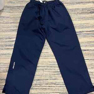 Like New! Bauer Hockey Navy Warmup Pants size Youth XL